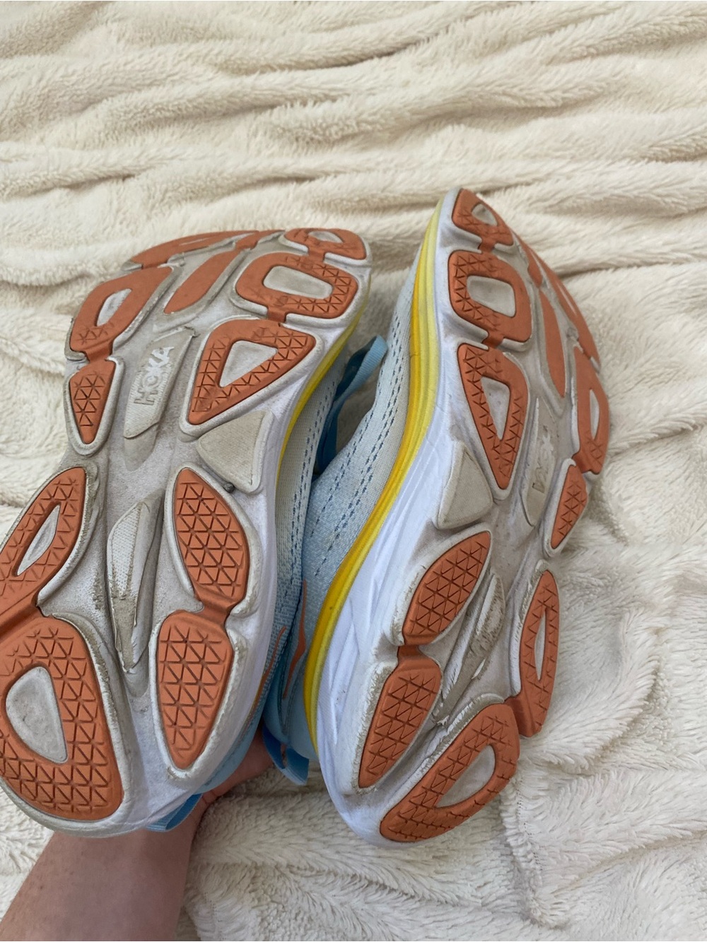HOKA Bondi 8 sneakers Summer Song/Country Air women's Sz 9 - Picture 5 of 7